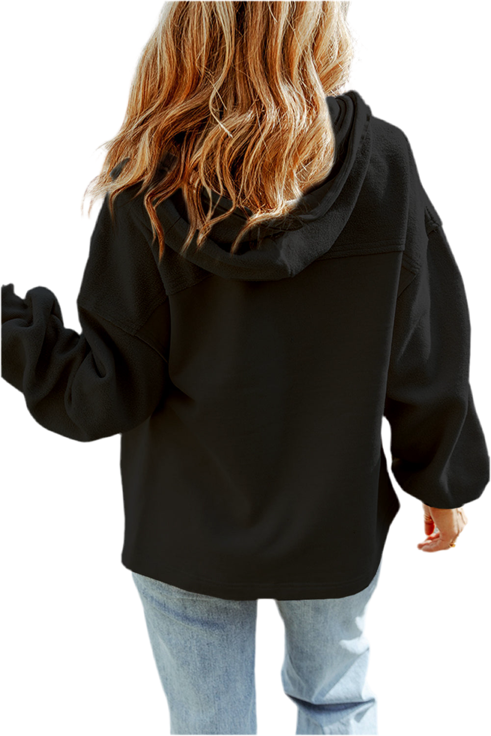 Zip-Up Drawstring Hooded Jacket